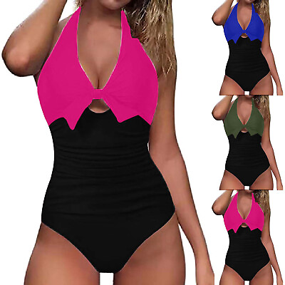 #ad Women#x27;s Swimsuit Tie Hollow Bow Slim Sexy Bikini Swimsuit Men#x27;s Cargo Shorts $13.67