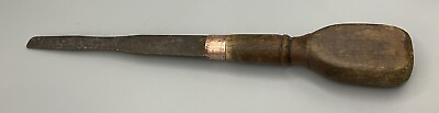 #ad Vtg 14” Gunsmith Cabinet Maker 1 2” Flathead Screwdriver Wood Handle Copper Ring $15.99