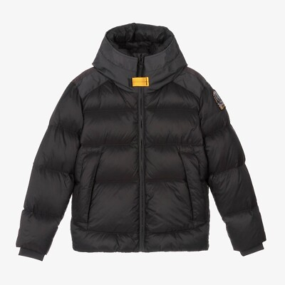 #ad Parajumpers Endurance Black Puffer Junior Coat Size Y L REFR5 GBP 299.99