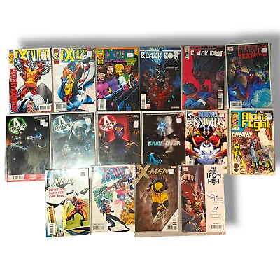 #ad Mixed Lot Comics Marvel Excalibur Black Bolt Avengers Undercover X Men $10.49