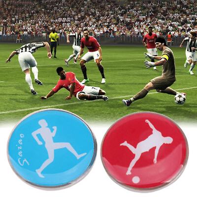#ad 1Pc Sports Football Pattern Pick Edge Referee Side Toss Coin for Kids Adu $7.36