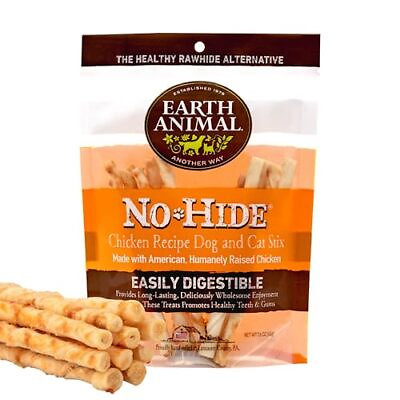 #ad No Hide Stix Chicken Flavored Natural Rawhide Free Dog Chews Long Lasting Dog... $20.10