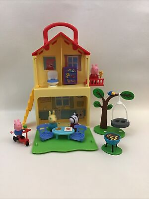 #ad Peppa Pig Pop n Play House with Figures amp; Accessories 2003 Playset Extras 2003 $37.56