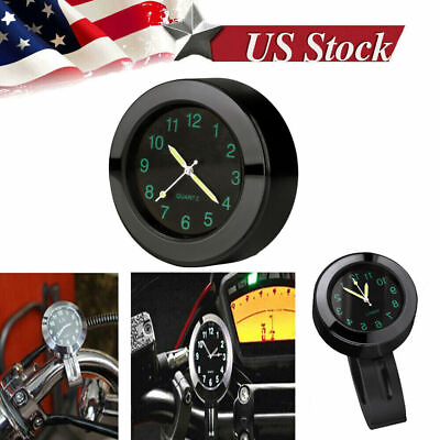 #ad Universal Fit 7 8quot; To 1 1 4quot; Motorcycle Cruiser Handlebar Bar Mount Clock Handle $14.99