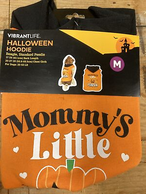 #ad Mommys Little Pumpkin Dog Hoodie Halloween Costume Clothing Dress Up Size M $5.99