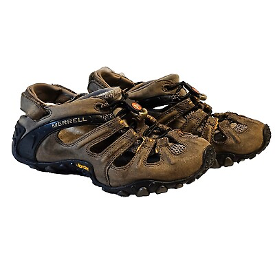 #ad Merrell Chameleon Hiking Sandals Women’s Size 9.5 Brown Continuum Vibram Sole $18.00