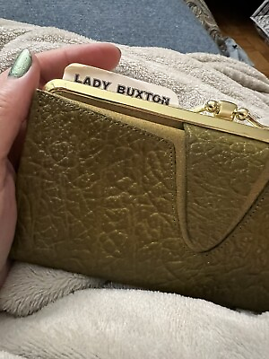 #ad NOS LADY BUXTON FRENCH CLUTCH WALLET AVOCADO GREEN $35.00