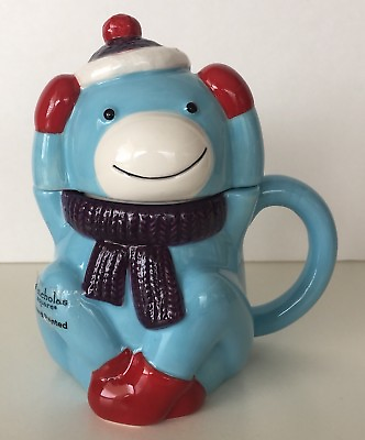 #ad Adorable St.Nicholas Square Sock Monkey Covered Coffee Tea Mug New $14.99