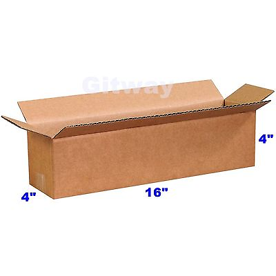 #ad 25 16x4x4 Corrugated Kraft Cardboard Cartons Mailer Shipping Packing Box Boxes $35.66