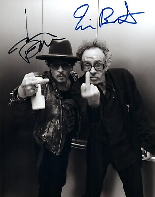#ad Johnny Depp Tim Burton signed 8.5 X 11 photo picture Reprint $13.97