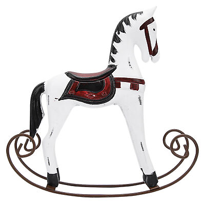 #ad Rocking Painted Rocking Horse Rocking Horse Toy For Kid Toddler $25.63