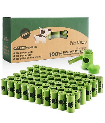 #ad Dog Waste Poop Bags Dog Bags for Poop Refill Rolls 60 Rolls 900 Count ... $47.31