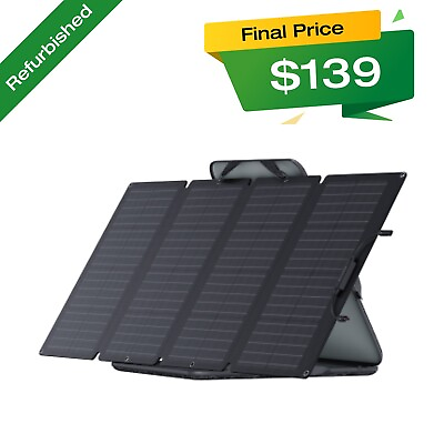 #ad EcoFlow 160W Portable Solar Panel for Power Station IP68 Certified Refurbished $198.57