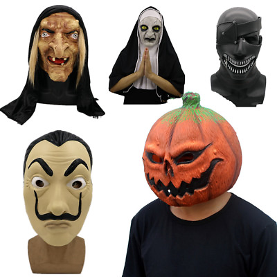 #ad Anime Halloween Tokyo Ghoul Pumpkin Horror Witch Nun Mask Cosplay Props RolePlay $21.29