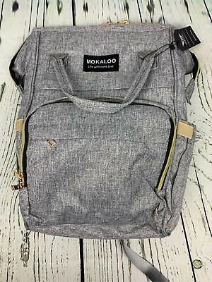 Diaper Bag Backpack Large Baby Bag Multifunctional Travel Back Pack Gray $35.00