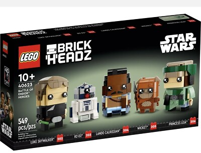 #ad LEGO Heroes Of Endor Brickheadz Set #40623 Return Of The Jedi Anniversary Series $65.00
