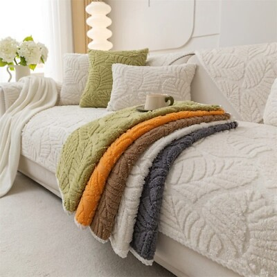 #ad Nordic Sofa Cushion Non slip Sofa Towel L shaped Sofa Protective Case Sofa Cover AU $249.51
