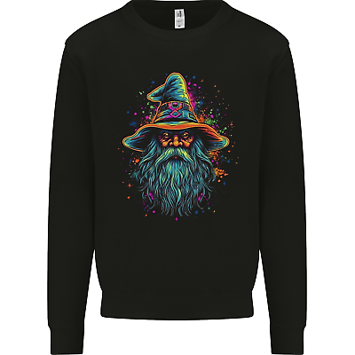 #ad A Trippy Old Fantasy Wizard Mens Sweatshirt Jumper GBP 16.99