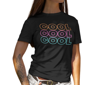 #ad kiMaran Design T Shirt COOL COOL COOL 3 Lines Unisex Jersey Short Sleeve Tee $20.00