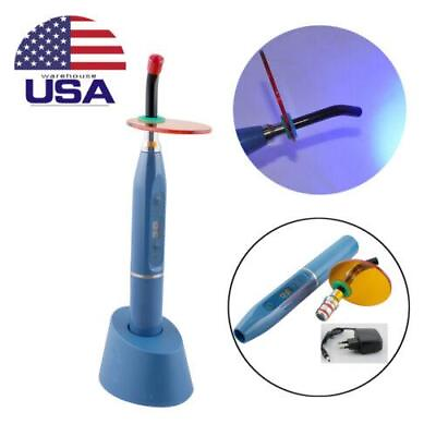 #ad USA HOT Dental 5W Wireless Cordless LED Curing Light Lamp 1500mw $22.56