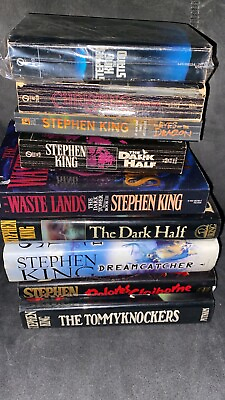#ad Stephen King Book Lot Paperback amp; Hardcover Horror Books $30.00