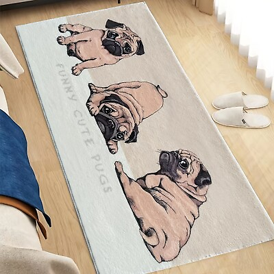 #ad 1pc Dog Area Rug Cartoon Animal Door Mat Floor Mat Bedroom Rug Home Decor $52.88