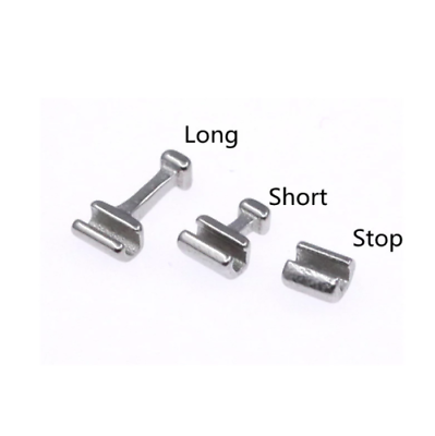 #ad 10Pcs Dental Orthodontic Crimpable Hook Long Medium Short Stop Stainless Steel $4.39