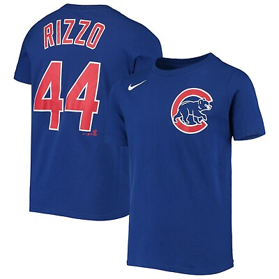 #ad NWT Anthony Rizzo Chicago Cubs Nike Youth Royal T Shirt Size Medium $30 4B207 $12.74