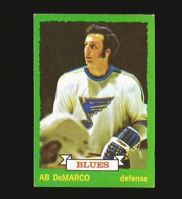 #ad 1973 74 Topps Hockey Card Number 118 AB Demarco St. Louis Blues #118 $1.39
