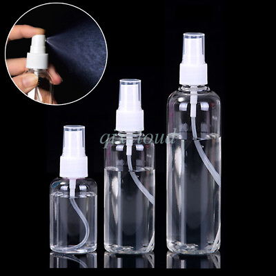 #ad Lot 100ml 200ml Transparent Plastic Perfume Sprayer Empty Plastic Spray Bottles $44.99