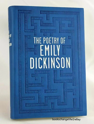 #ad THE POETRY OF EMILY DICKINSON Flexi Bound Faux Leather Classic *Brand New* $29.99