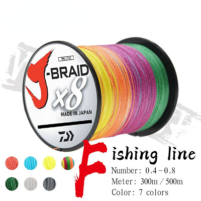 #ad 8X Fishing Line 300M 500M 8 Strands Braided Fishing Line Multifilament PE Line $34.41