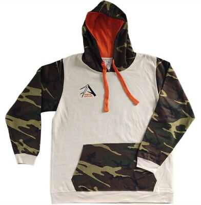 #ad NORTH ANTLER® Fashion Camo Hooded Sweatshirt Hoodie Orange Cream S XXL Comfy $30.00