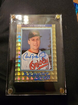 #ad cal ripken jr signed autographed baseballcard Signature Series $600.00