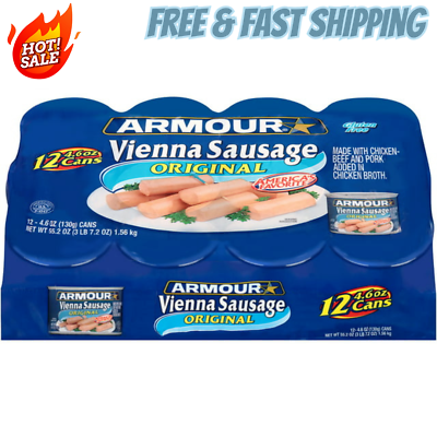 #ad 12 Cans Armour Original Vienna Sausage 4.6 oz $11.98