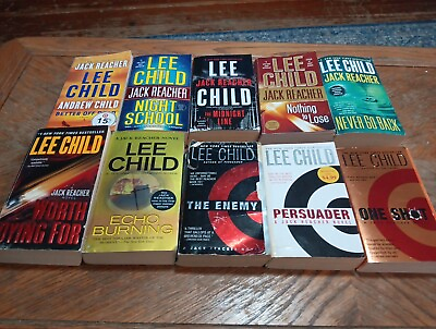 #ad lee child jack reacher books lot paperback $30.00