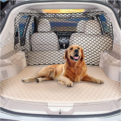 #ad Car Pet Supplies Lpy Pet Net Vehicle Safety Mesh Dog Barrier Suv Car Truck Van $26.10