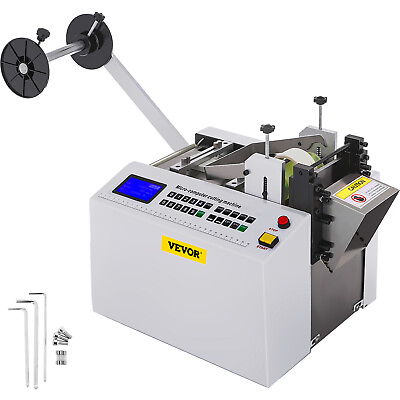 #ad VEVOR YS 100 Auto Heat shrink Tube Cutter 350W PVC PE Cable Pipe Cutting Machine $431.99