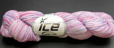 #ad SKEIN HANK OF ICE HAND DYED CASHMERE YARN PINK amp; GREY SHADES $15.00