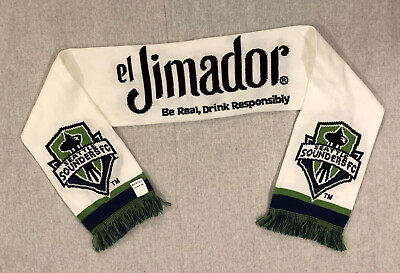 #ad Seattle Sounders el Jimador Scarf MLS 100% Acrylic Seattle FC Soccer One Size $14.95
