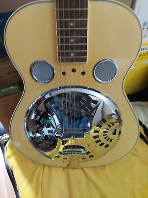 #ad Dobro Model 27 Resonator Guitar made in USA 2023 in Blond burst good With GiG B $325.00