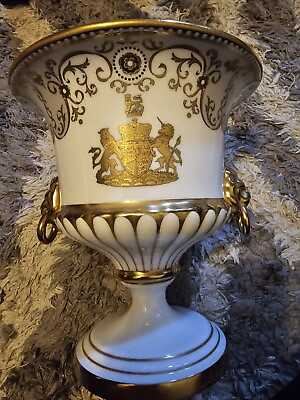 #ad Royal Worcester Lion Head Vase Limited Edition Royal Wedding $295.00