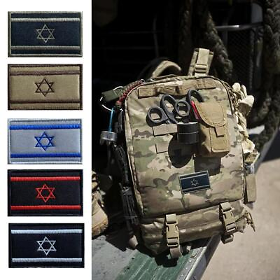 #ad Jewish Israel National Flag Patch Embroidered Uniform Tactical Military Israeli $1.38