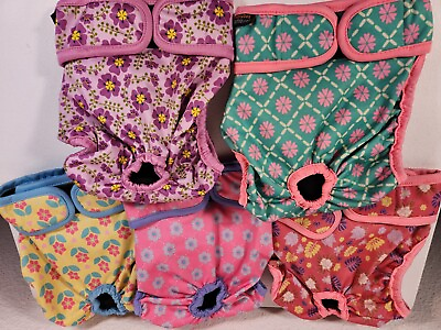 #ad Funny Dog Re Usable Diaper Underwear Small Dog Pants LOT of 5 Eco Friendly $8.99