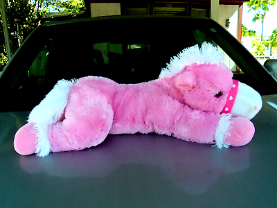 #ad Dan Dee Plush Stuffed floppy Pink Horse 28quot; $40.00