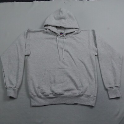 #ad Ultimate Cotton Hanes Men Hoodie Gray S Pullover Long Sleeve Classic Regular $19.77