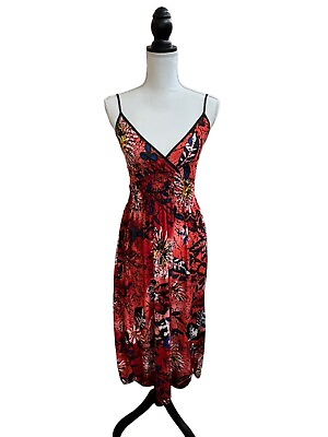 #ad Womens Multicolored Floral Casual Dress $14.99