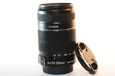 #ad Canon EF S 55 250mm f 4 5.6 IS lens READ for Digital EOS 90D 80D 70D T8 T7 T5 7D $108.85
