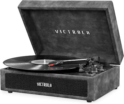 #ad Victrola Parker Bluetooth 3 Speed Compact Suitcase Turntable Record Player $37.99