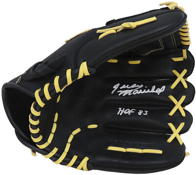 #ad Juan Marichal Signed Franklin Black Baseball Fielders Glove w HOF#x27;83 SS COA $162.06